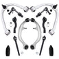 Detroit Axle - RWD Front 12pc Control Arms Kit for 03-07 INFINITI G35, 03-09 Nissan 350Z, 4 Control Arms 4 Tie Rods 2 Sway Bars