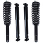 Detroit Axle - 4pc Struts Shocks for 2010-2012 Ford Fusion Lincoln MKZ 10-11 Mercury Milan Complete 2 Front Struts with Coil Spr