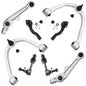 Detroit Axle - RWD Front End 8pc Suspension Kit for 2003-2004 Nissan 350Z Infiniti G35, 4 Lower Forward & Upper Control Arms 2 O