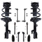 Detroit Axle - 10pc Front End Suspension Kit for 04-07 Toyota Highlander Lexus RX330, 07-09 RX350, 2 Complete Struts w/Coil Spri