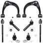 Detroit Axle - 8pc Front End Kit for 2003-2009 Toyota 4Runner FJ Cruiser Lexus GX470, 2 Upper Control Arms w/Ball Joints 4 Tie R