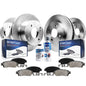 Detroit Axle - Brake Kit for 2012 2013 2014 2015 2016 2017 Hyundai Accent Kia Rio Brake Rotors Ceramic Brakes Pads Replacement: