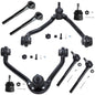Detroit Axle - 8pc Front End Control Arms Kit for Chevy GMC C1500 C2500 Suburban C3500 Savana Express 2500 3500, 2 Upper Control