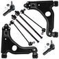 Detroit Axle - 8pc Front End Control Arms Kit for Saturn L100 L200 L300, LS LW Series, 2 Lower Control Arms 4 Tie Rod Ends 2 Swa