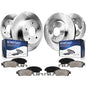 Detroit Axle - Brake Kit for 2006-2013 Mazda 3 2010-2013 Mazda 3 Sport, Disc Brake Rotors Ceramic Brakes Pads Front & Rear Repla