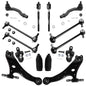 Detroit Axle - Front End 14pc Suspension Kit for 2002-2003 Toyota Camry Lexus ES300 2 Lower Control Arms 2 Ball Joints 4 Outer &