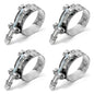 QWORK 2 T-Bolt Hose Clamp Stainless Steel, Working Range 58mm - 65mm for 2 Hose ID, Turbo Intake Intercooler Hose Clamp, 4 Pack