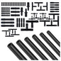 70PCS 5Ft Vacuum Line,Multipurpose Vacuum Lines Automotive+64PCS Vacuum Line Connectors,1/8 5/32 3/16 1/4 5/16 3/8 Vacuum Hose,U
