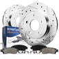 Detroit Axle - Rear Brake Kit for 2011-2019 Ford Explorer, 2010-2019 Taurus, 09-19 Flex, 09-12 Lincoln MKS, 11-12 Edge MKX, Dril